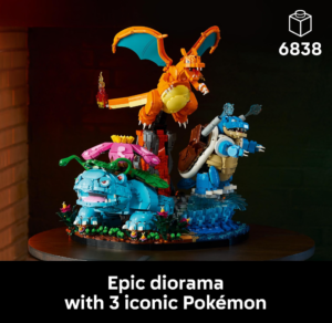 LEGO Pokémon Venusaur, Charizard y Blastoise (72153)