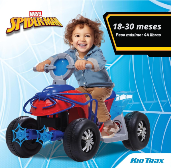 Cuadraciclo Mavel Spiderman para niños pequeños