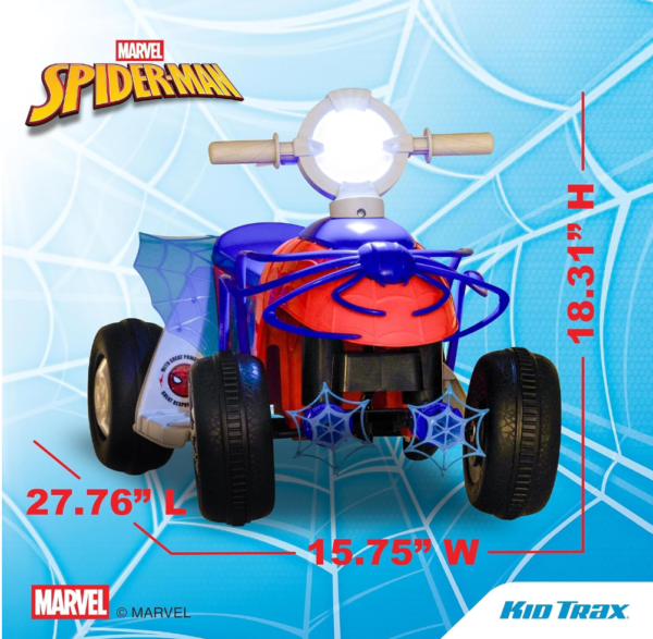 Cuadraciclo Mavel Spiderman para niños pequeños