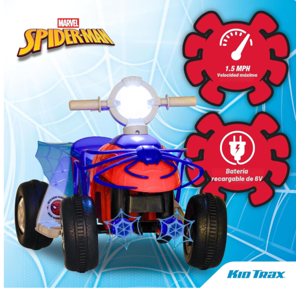Cuadraciclo Mavel Spiderman para niños pequeños