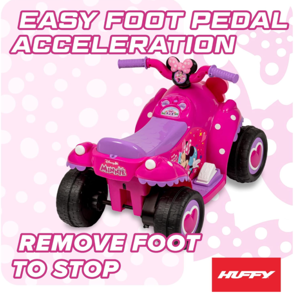 Cuadraciclo Electrico Disney Minnie Mouse de 6V